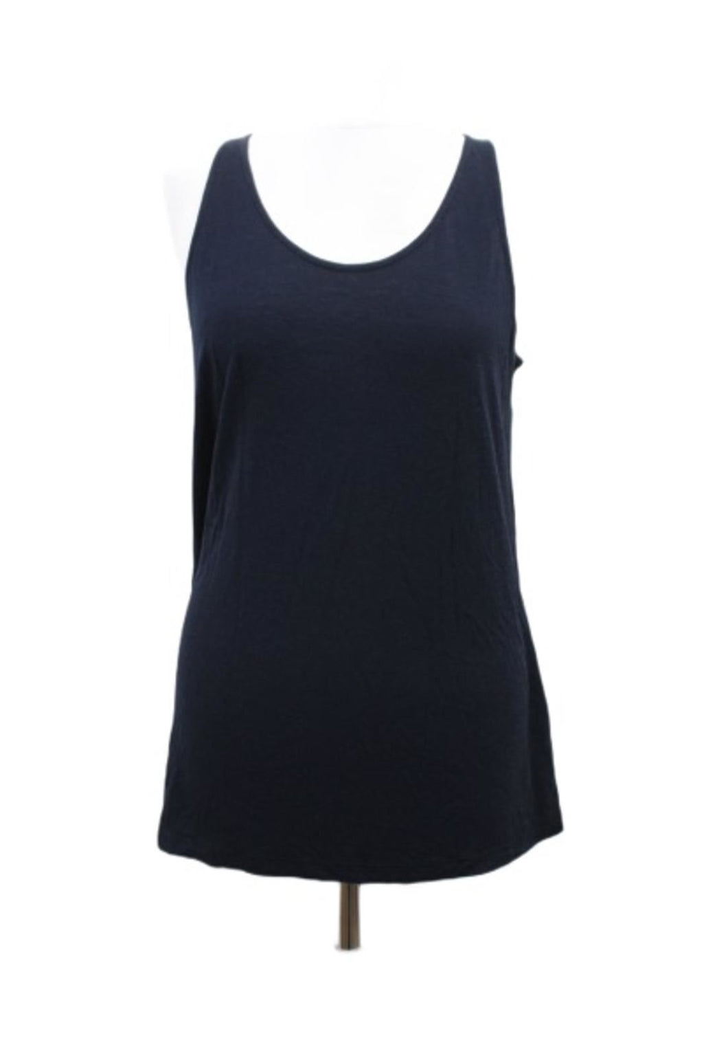 M&S Marks & Spencer Ladies Navy Blue Sleeveless Vest Top UK14 RRP12.5 NEW
