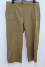 Load image into Gallery viewer, M&amp;S Ladies Brown High Rise Wide Utility Trousers W40 EU48 UK20 NEW RRP19.5
