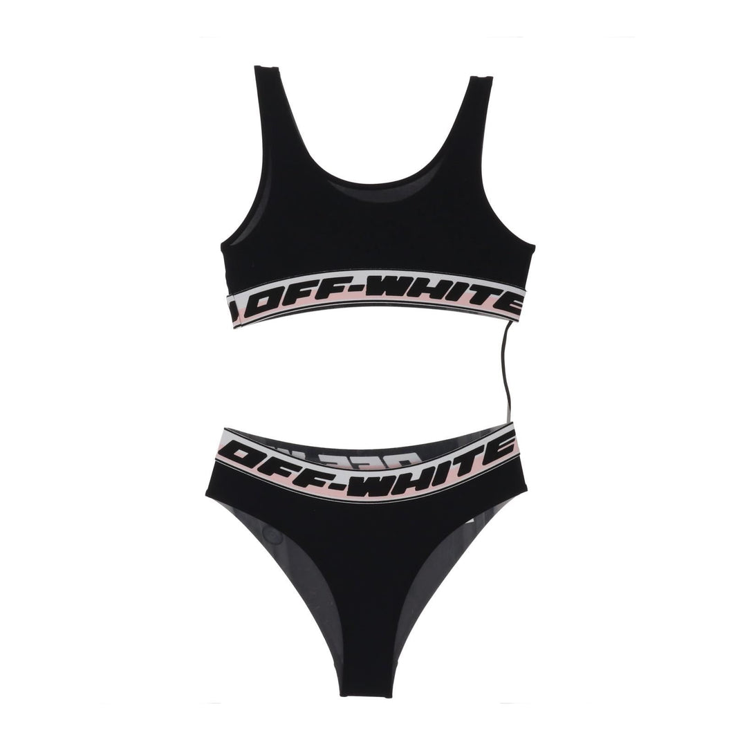 OFF-WHITE KIDS Logo Band Bikini Two Piece Girls Size 6 yrs RRP129