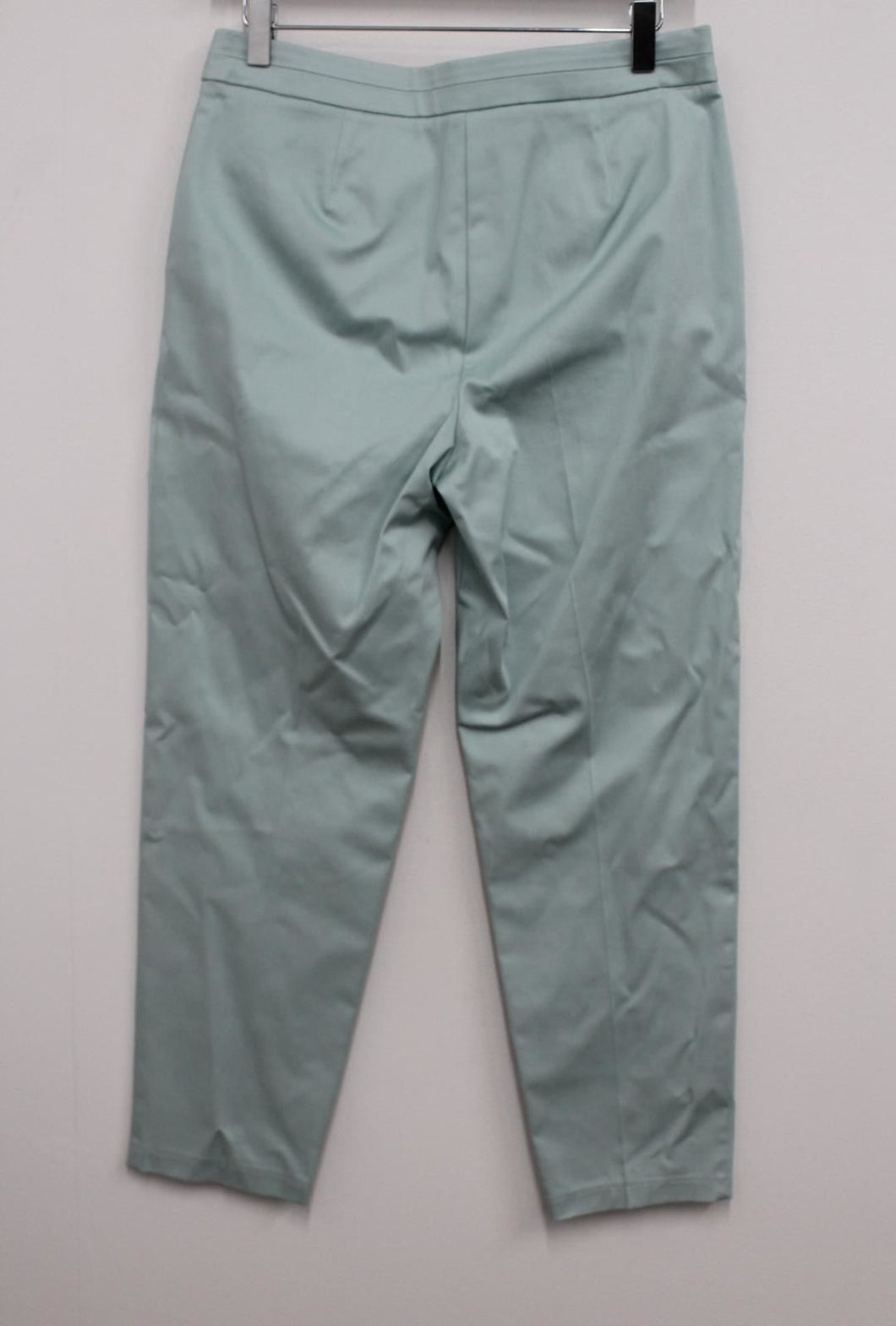 M&S Marks & Spencer Ladies Aqua Blue 7/8 Slim Leg Trousers UK10 RRP25 NEW