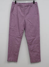 Load image into Gallery viewer, M&amp;S Marks &amp; Spencer Ladies Pale Mauve Pink 7/8 Slim Trousers UK12 RRP25 NEW
