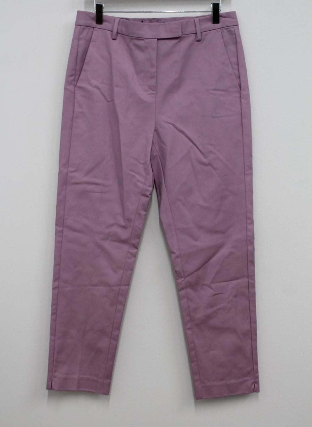M&S Marks & Spencer Ladies Pale Mauve Pink 7/8 Slim Trousers UK12 RRP25 NEW