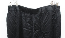 Load image into Gallery viewer, M&amp;S Marks &amp; Spencer Ladies Black Satin Wide Leg Trousers UK24 RRP39.5 NEW
