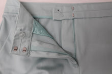 Load image into Gallery viewer, M&amp;S Marks &amp; Spencer Ladies Aqua Blue 7/8 Slim Leg Trousers UK10 RRP25 NEW
