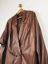 Load image into Gallery viewer, Piel Women&#39;s Leather Vintage Peacoat Coat | L UK14 | Brown
