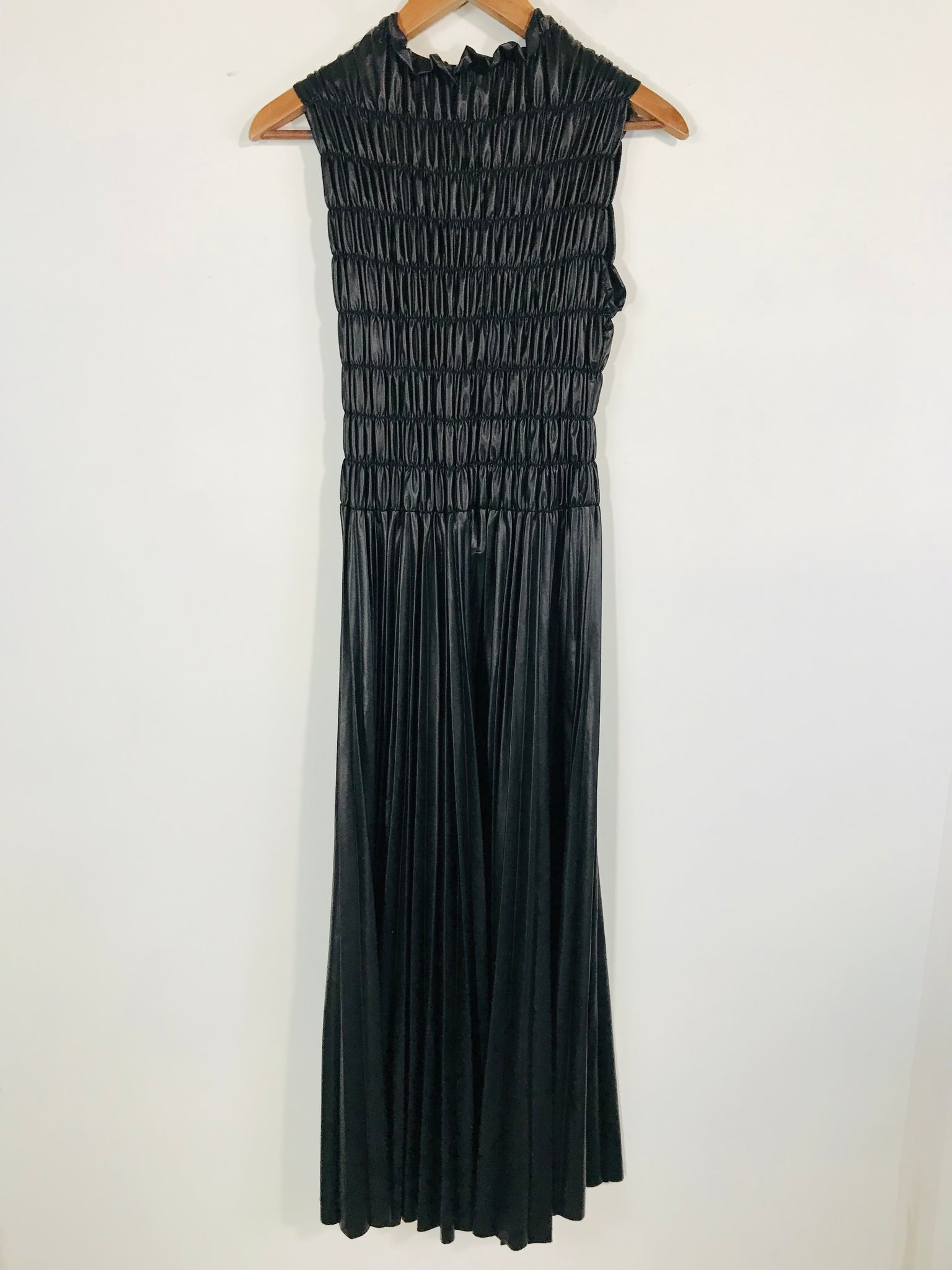 zara leather pleated dress Affordable Luxury Fall Dress from Zara