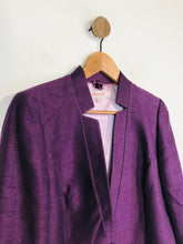 Load image into Gallery viewer, Jacques Vert Women&#39;s Blazer Jacket | UK12 | Purple
