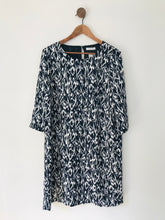 Load image into Gallery viewer, Windsmoor Women&#39;s Leopard Print Oversized Shift Dress NWT | UK14 | Black

