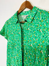 Load image into Gallery viewer, Whistles Women&#39;s Floral Shirt Dress | UK10 | Green
