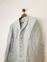 Load image into Gallery viewer, Baldessarini Hugo Boss Men&#39;s Linen Blazer Jacket | 52 UK42 | Blue
