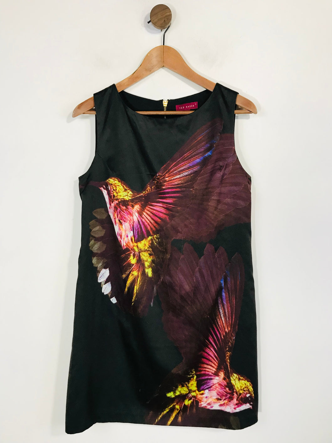 Ted Baker Women's High Neck Mini Dress | 2 UK10 | Multicoloured