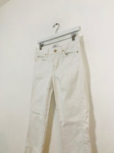 Load image into Gallery viewer, 7 For All Mankind Women’s Skinny Cropped Jeans | 27 UK10 | White
