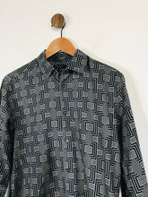 Load image into Gallery viewer, Ted Baker Men&#39;s Patterned Button-Up Shirt | 3  | Blue
