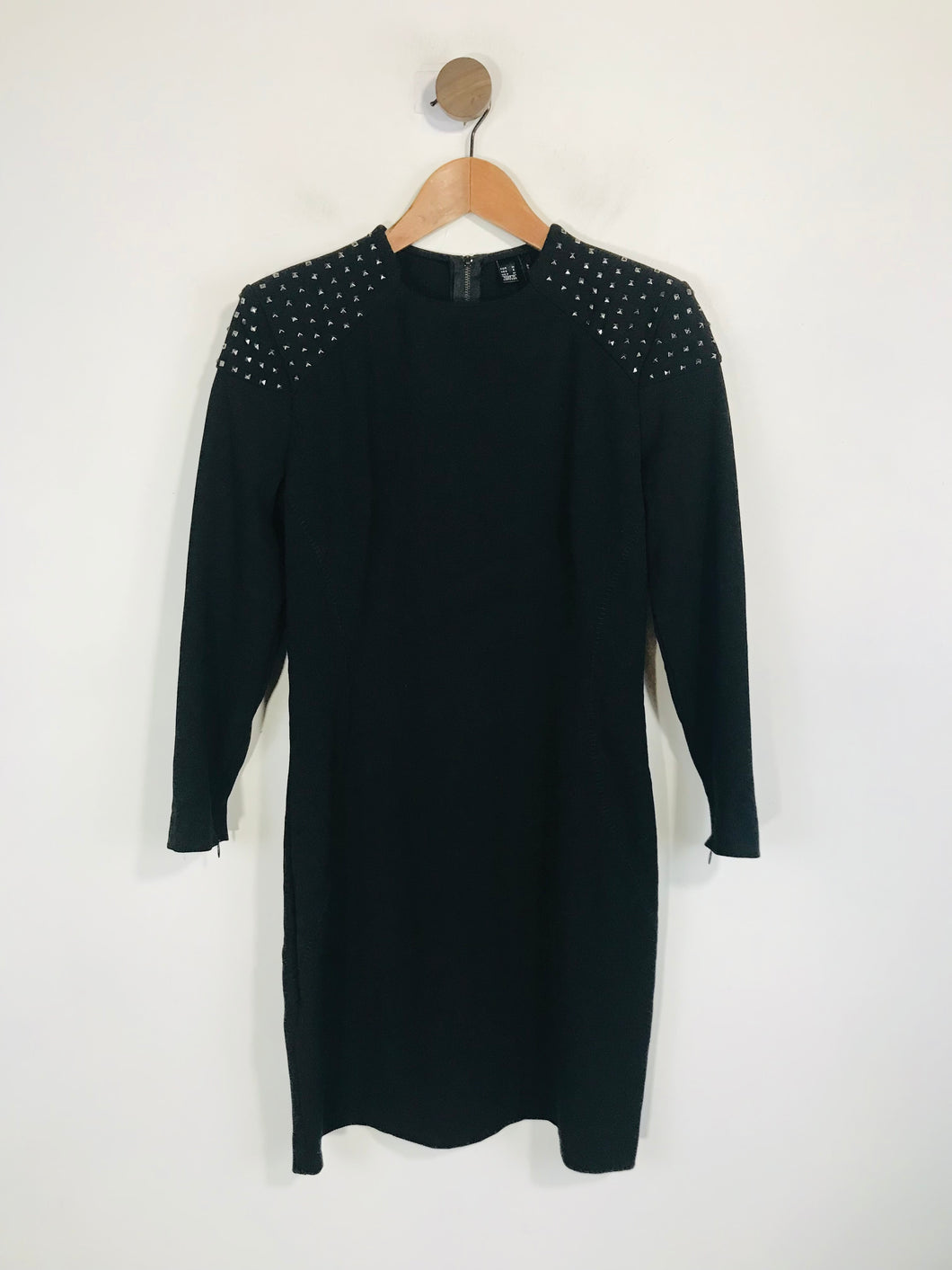 Mango Women's Long Sleeve Bodycon Dress | M UK10-12 | Black