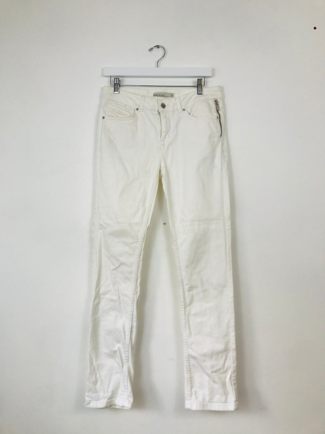 Karen Millen Womens Skinny Jeans | UK12 W32 L30 | White