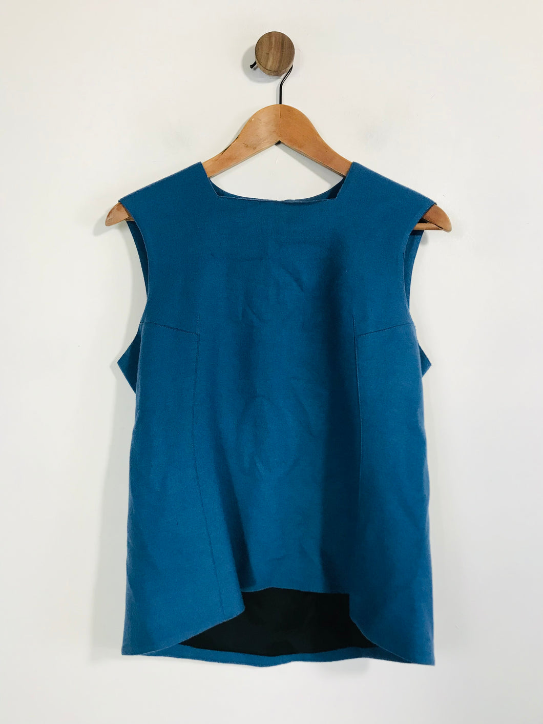 Nicole Farhi Women's Wool Blouse | UK12 | Blue
