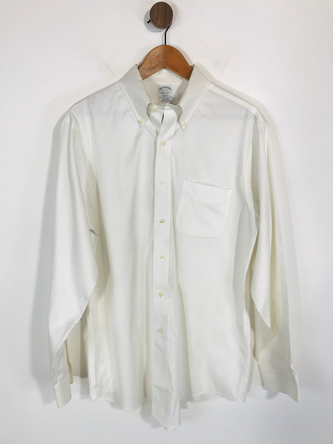 Brooks Brothers Men's Button-Up Shirt | 16 | White