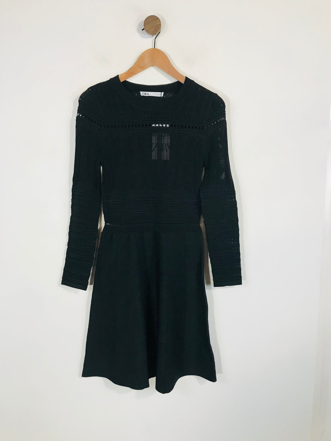 Zara Women's Lace A-Line Dress NWT | M UK10-12 | Black