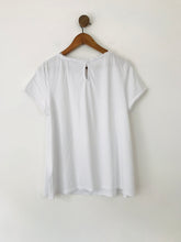 Load image into Gallery viewer, Boden Women&#39;s Ruffle T-Shirt | UK16 | White
