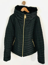 Load image into Gallery viewer, Elle Women&#39;s Faux Fur Zip Puffer Jacket | XXL UK18-20 | Black
