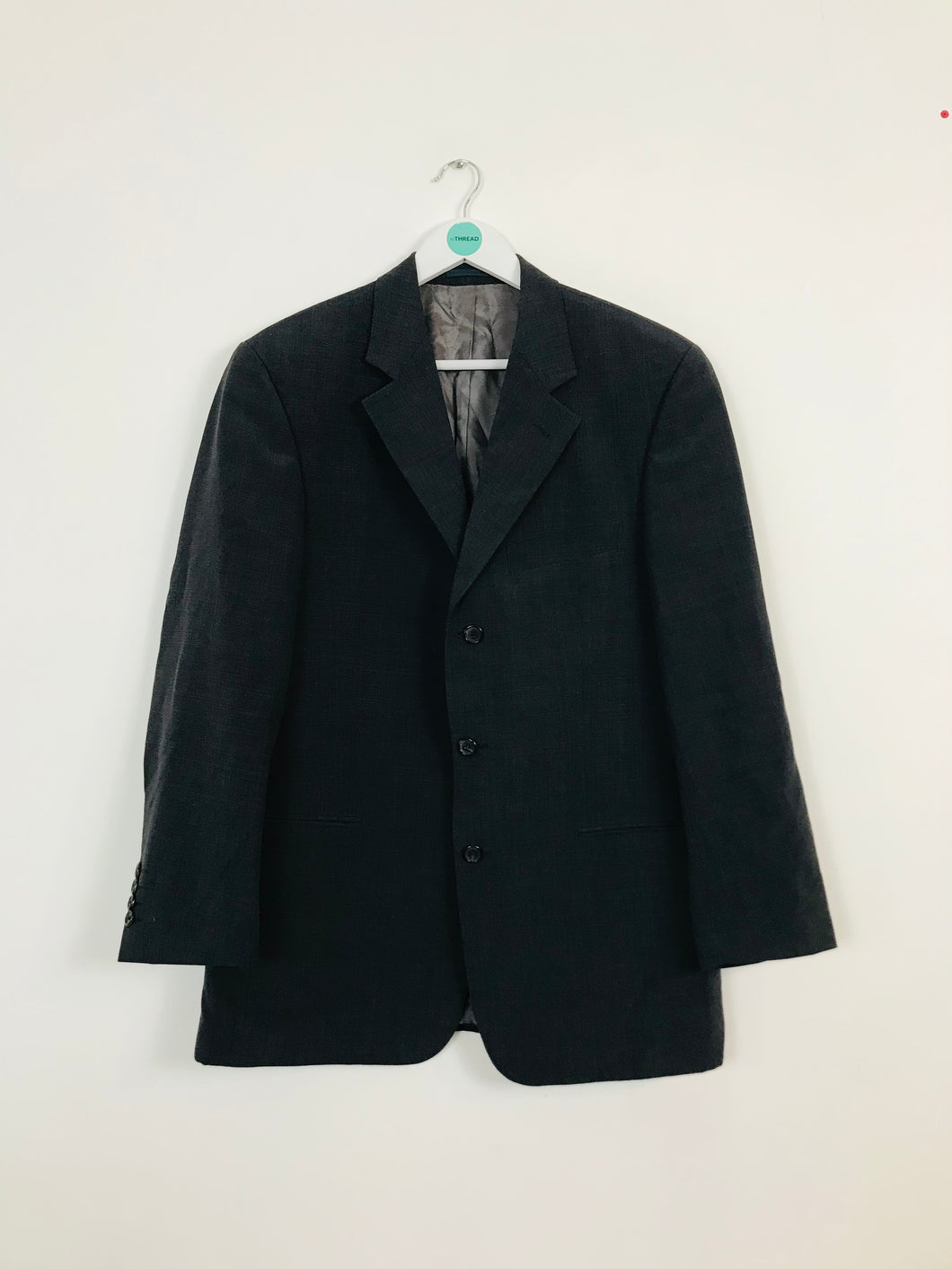 Boss Hugo Boss Men’s Silk-Wool Suit Jacket | 42 | Navy Blue