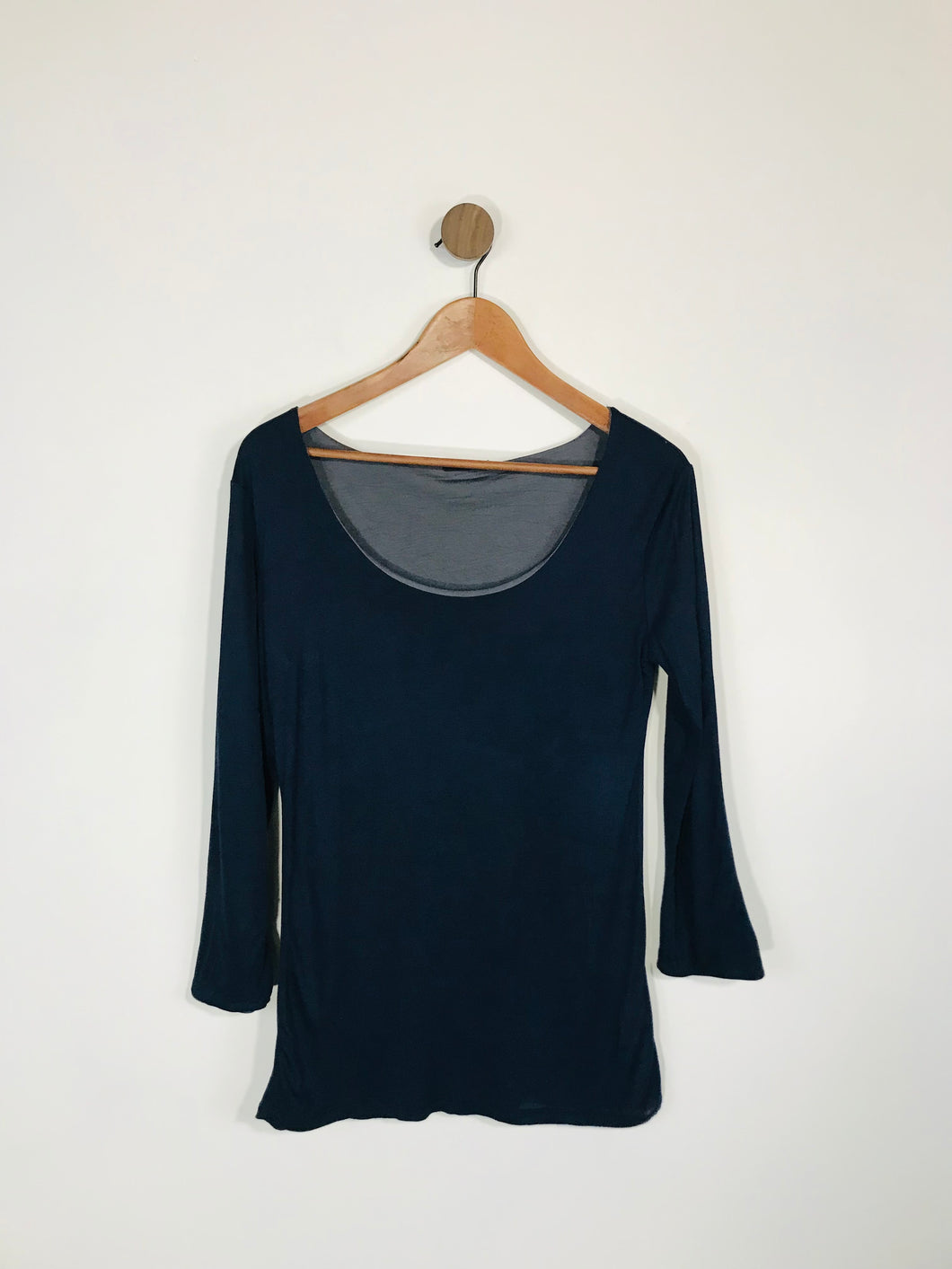 Massimo Dutti Women's Long Sleeve Blouse | M UK10-12 | Blue