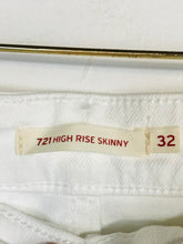 Load image into Gallery viewer, Levi’s Women&#39;s 721 High Rise Skinny Jeans | W32 UK14 | White
