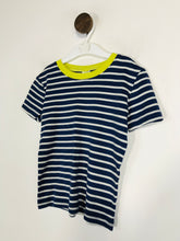 Load image into Gallery viewer, Mini Boden Kid&#39;s Striped T-Shirt | 7 years | Blue
