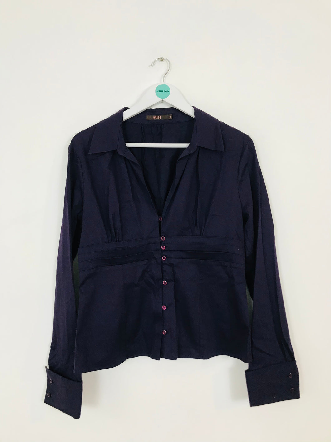 Reiss Women’s Button Up Shirt | UK14 | Purple