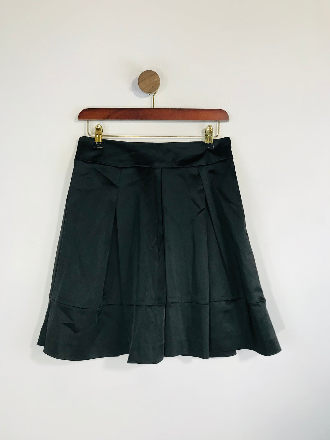Oasis Women's Pleated A-Line Skirt | UK12 | Black