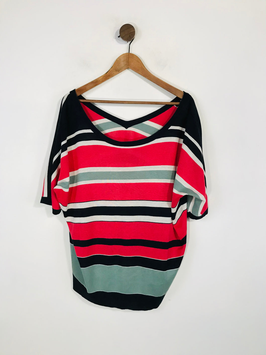 Max Mara Women's Striped Blouse | UK14 | Multicoloured