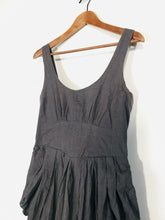 Load image into Gallery viewer, Oasis Women&#39;s Striped Pinafore Dress | UK12 | Grey
