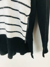 Load image into Gallery viewer, Mint Velvet Women’s Striped Contrast Jumper | UK8 | Black

