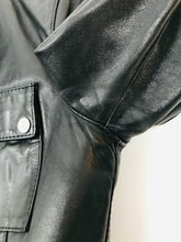 Load image into Gallery viewer, Belstaff Women’s Cropped Leather Biker Jacket | 44 UK12 | Black
