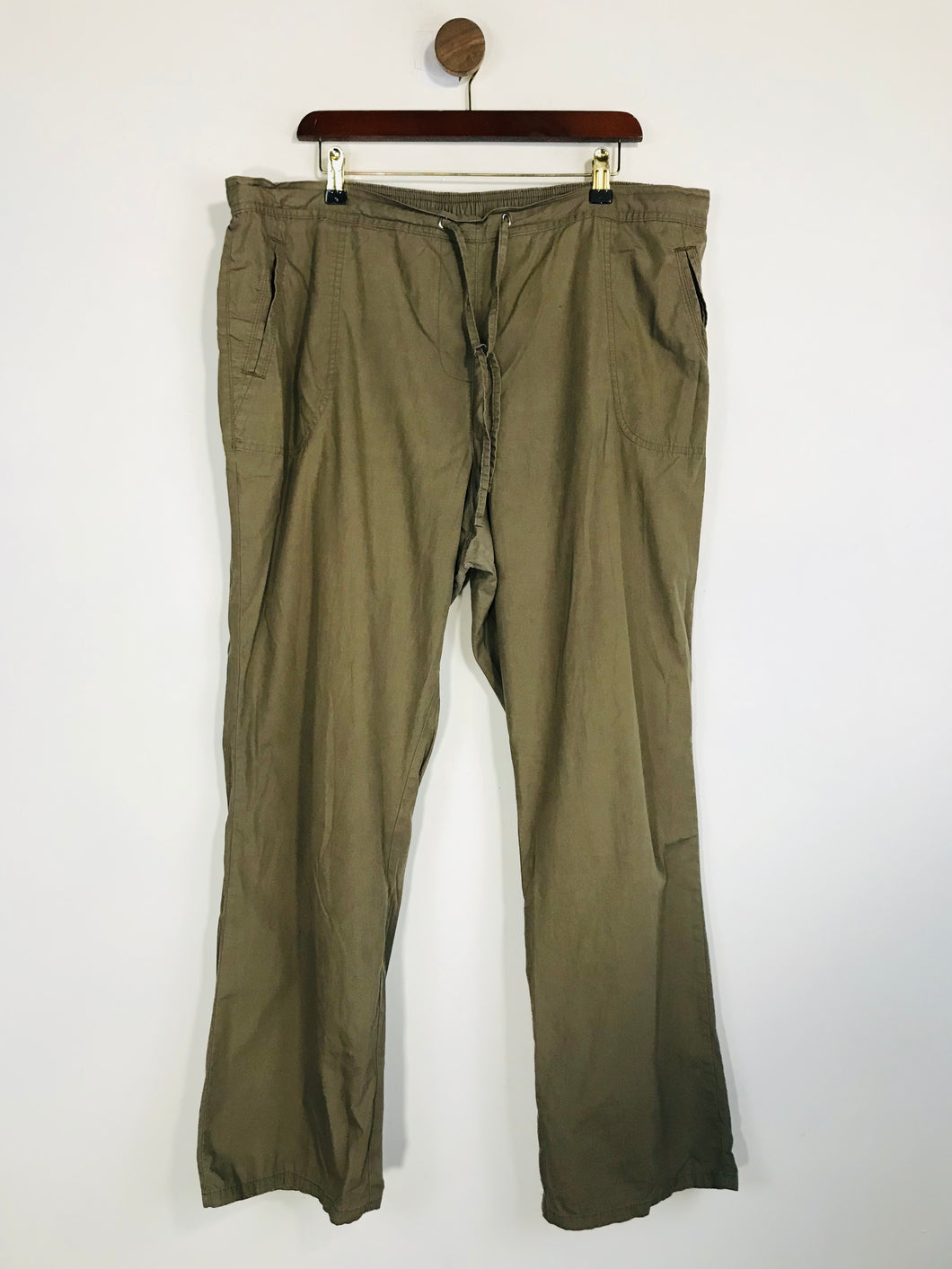 M&S Women's Cargo Casual Trousers | UK20 | Green