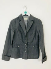Load image into Gallery viewer, Laura Ashley Weekend Women’s Cotton Linen Blazer Jacket | UK8 | Grey
