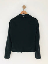 Load image into Gallery viewer, Armani Jeans Women&#39;s Lightweight Zip Up Biker Jacket | UK14 | Black
