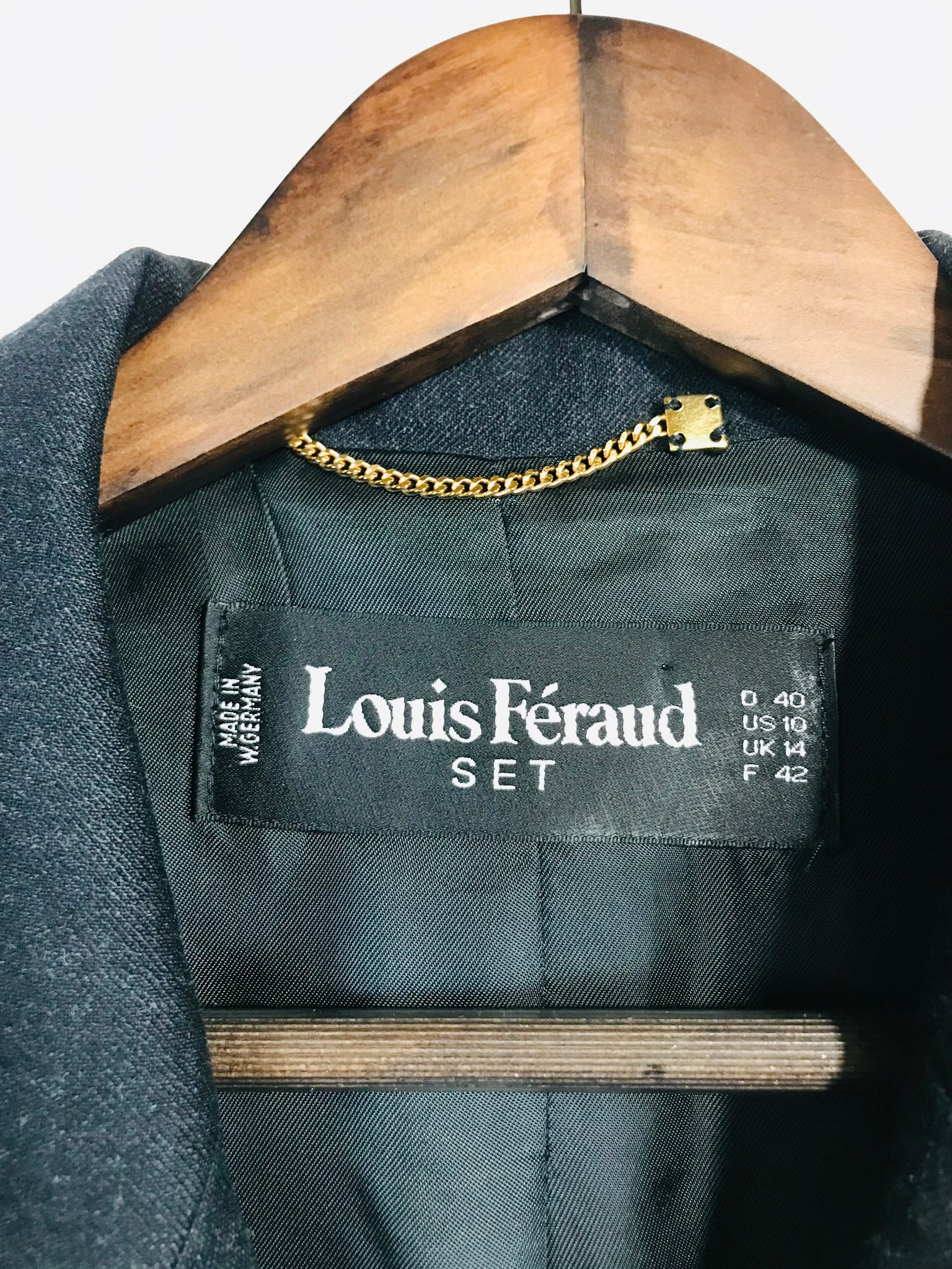 Wool blazer Louis Feraud Black size 40 FR in Wool - 12766928