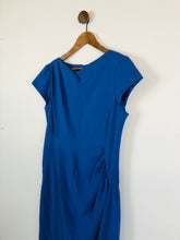 Load image into Gallery viewer, LK Bennett Women&#39;s Gathered Sheath Dress | UK16 | Blue
