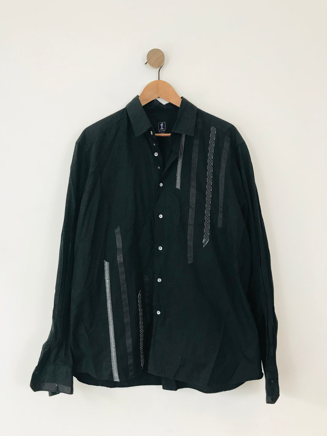1 Like No Other Men’s Button-Up Shirt | XL | Black