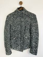 Load image into Gallery viewer, Whistles Women&#39;s Knit Biker Jacket | UK6 | Grey
