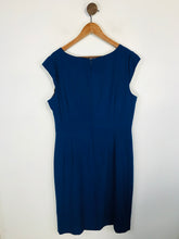 Load image into Gallery viewer, Alexon Women&#39;s Pleated Sheath Dress | UK18 | Blue
