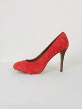 Load image into Gallery viewer, Ash Women’s Suede Court Heels | EU39 UK6 | Red
