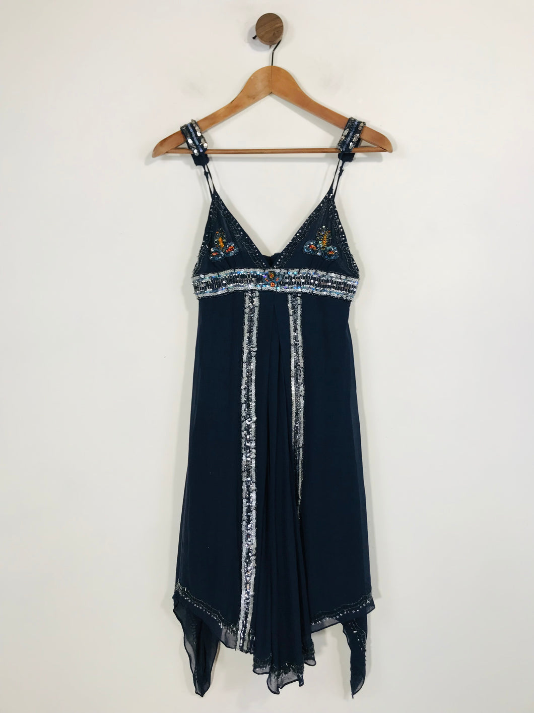 Kookai Women's Silk Sequin Mini Dress | EU38 UK10 | Blue