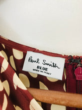 Load image into Gallery viewer, Paul Smith Women&#39;s Silk Polka Dot Midi Dress | IT40 UK8 | Brown
