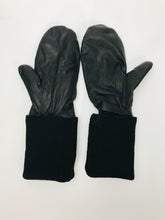 Load image into Gallery viewer, Cos Women&#39;s Leather Wool Gloves | XS UK6-8 | Black
