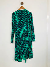 Load image into Gallery viewer, Boden Women&#39;s Floral Long Sleeve Wrap Dress | UK18 | Green
