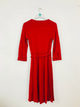 Load image into Gallery viewer, Jaeger Women’s Midi Wrap Dress NWT | UK10 | Red
