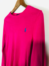 Load image into Gallery viewer, Ralph Lauren Women&#39;s Cotton Long Sleeve T-Shirt | S UK8 | Pink
