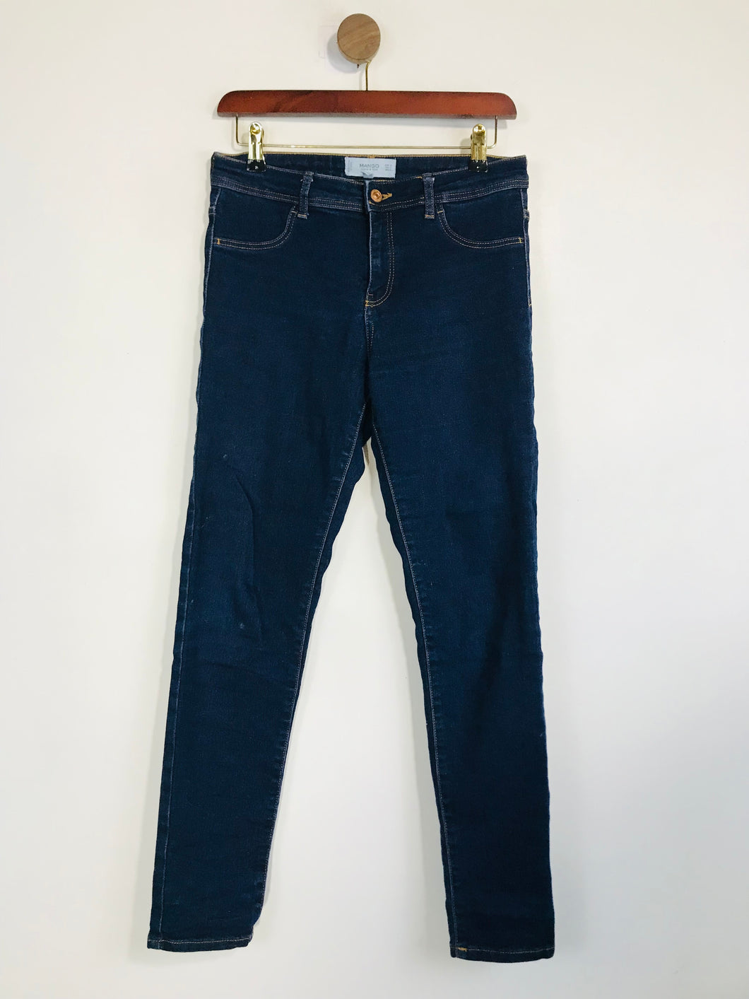 Mango Women's Jane Straight Jeans | EU36 UK8 | Blue